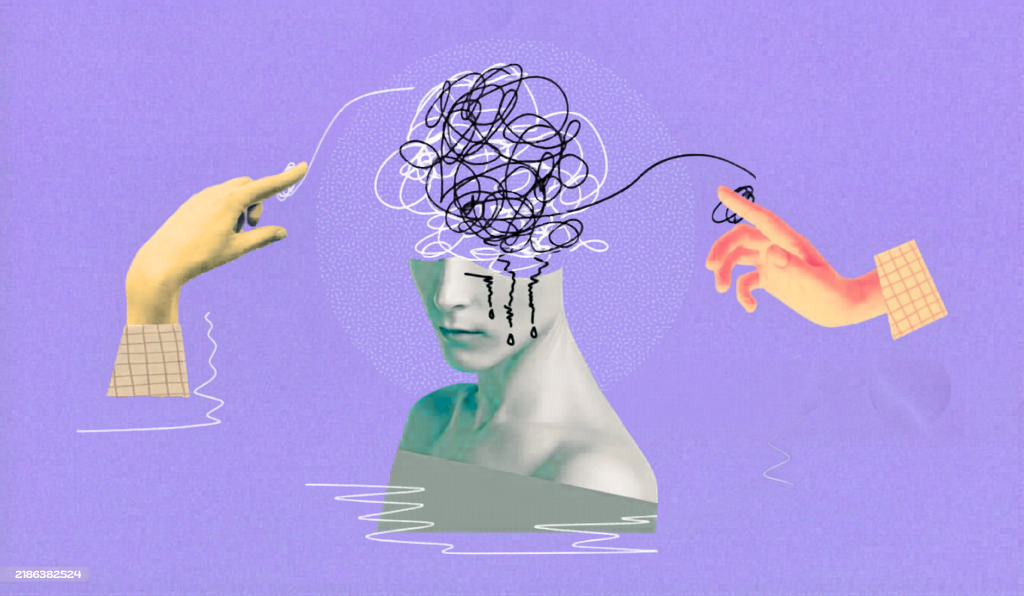 Représentation symbolique de l'inconscient, des mémoires ancrées et de l'encombrement mental